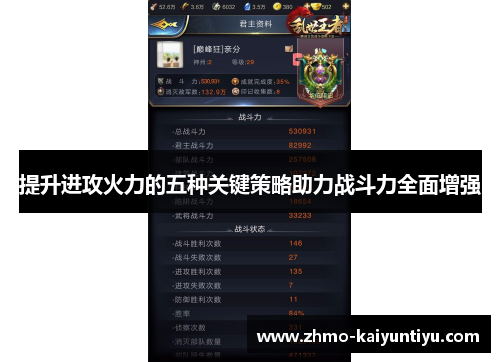 提升进攻火力的五种关键策略助力战斗力全面增强